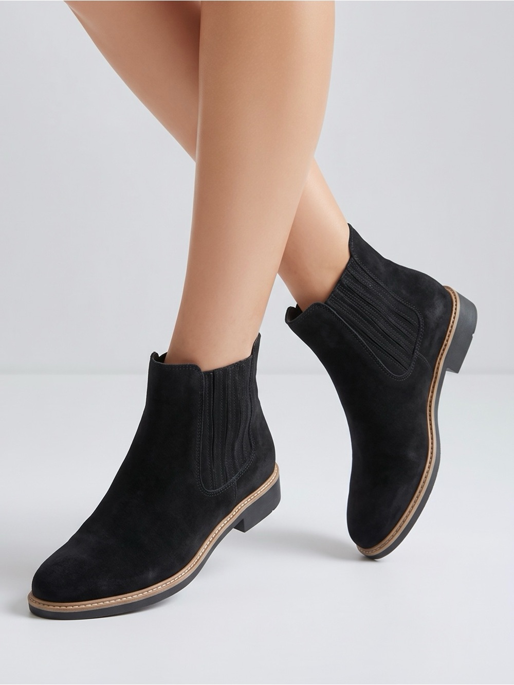 ESPRIT Sam Black Chelsea Women's Ankle Boots